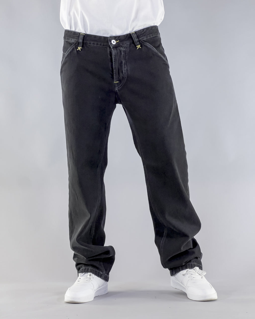 PANTS BROKE BELT – DENIM BLACK BLACK STONE WASHED (EDIZIONE LIMITATA)