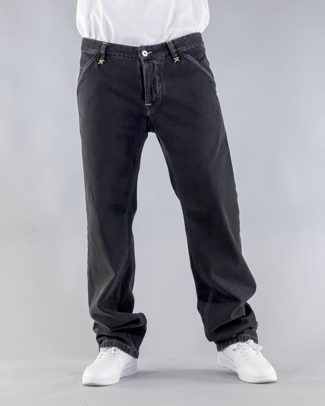 PANTS BROKE BELT – DENIM BLACK BLACK STONE WASHED (EDIZIONE LIMITATA)