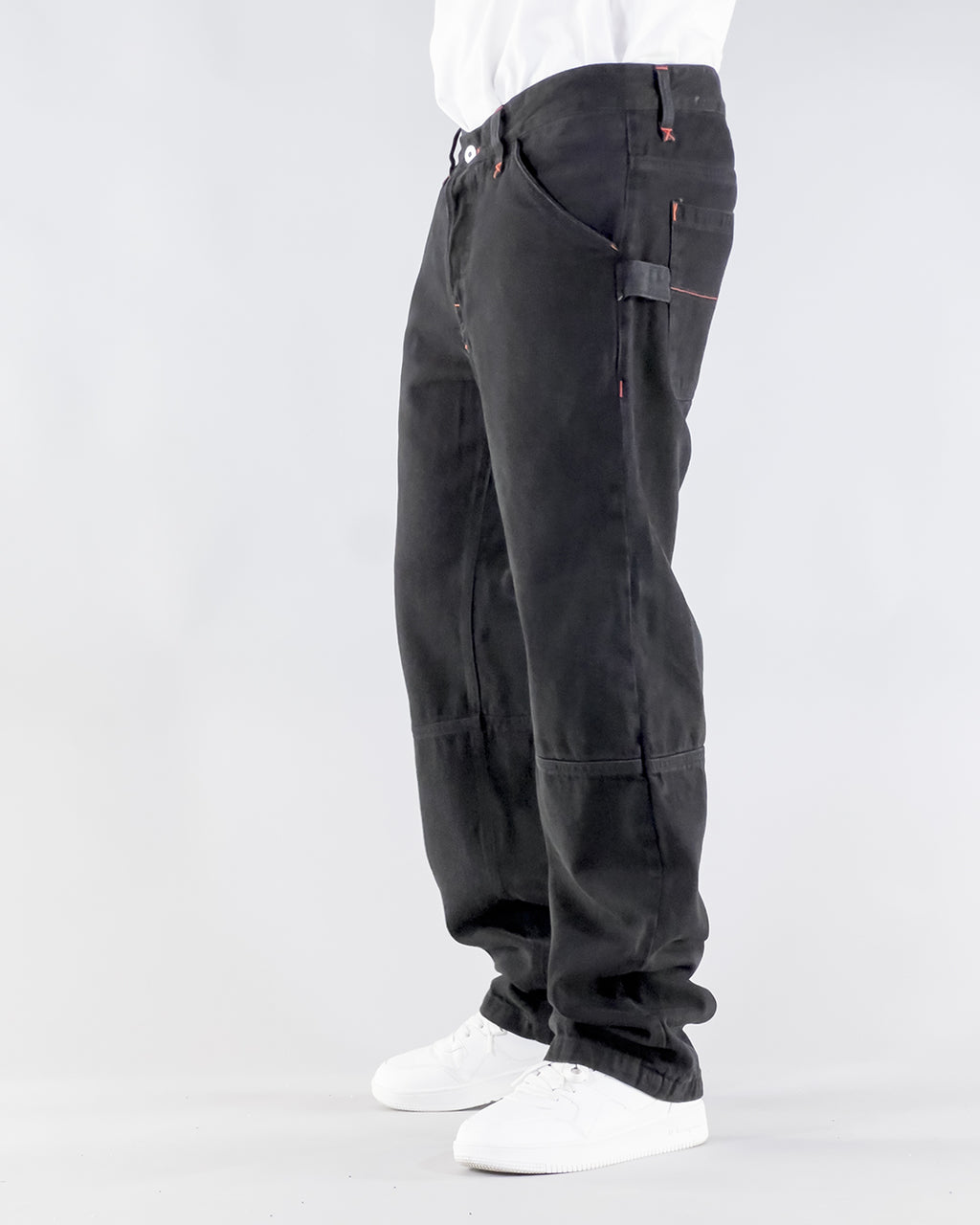 PANTALONE WORKWEAR OUTLINE – BLACK/BLACK DENIM STONE (14 OZ)