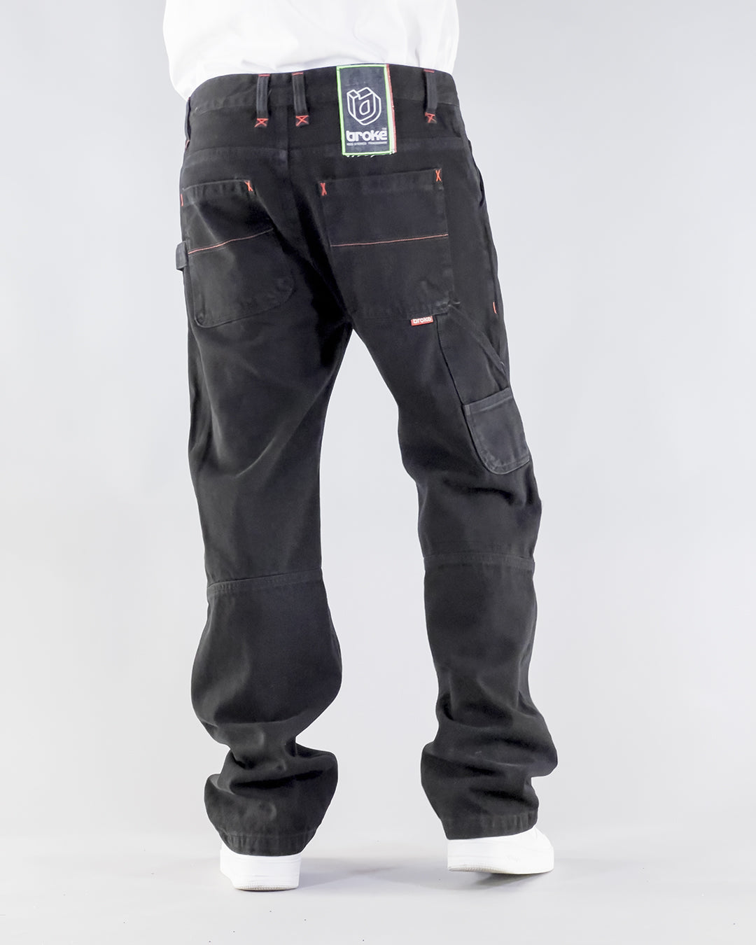PANTALONE WORKWEAR OUTLINE – BLACK/BLACK DENIM STONE (14 OZ)