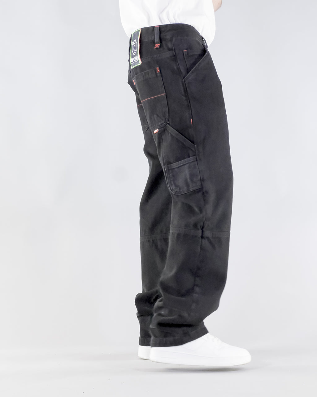 PANTALONE WORKWEAR OUTLINE – BLACK/BLACK DENIM STONE (14 OZ)