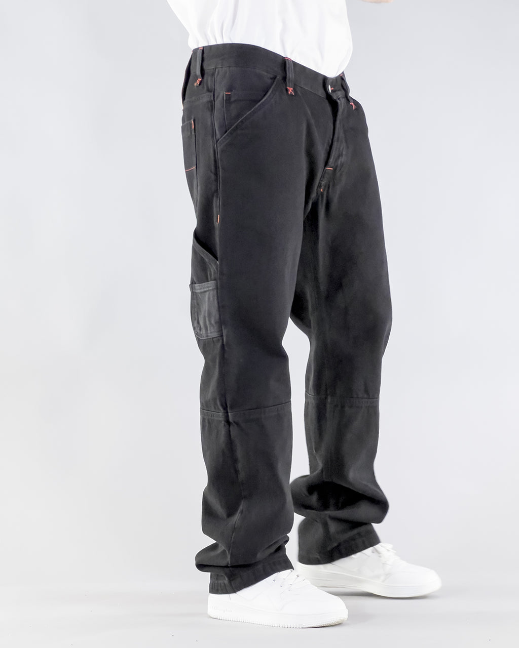 PANTALONE WORKWEAR OUTLINE – BLACK/BLACK DENIM STONE (14 OZ)