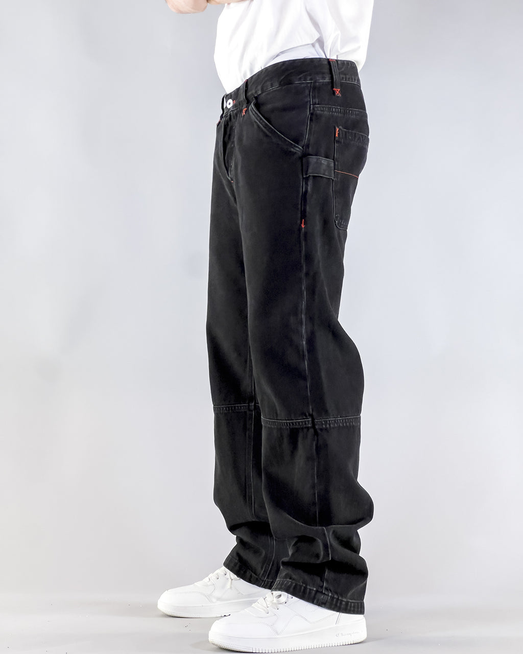 Pantalon Dikye en gabardine grise 
