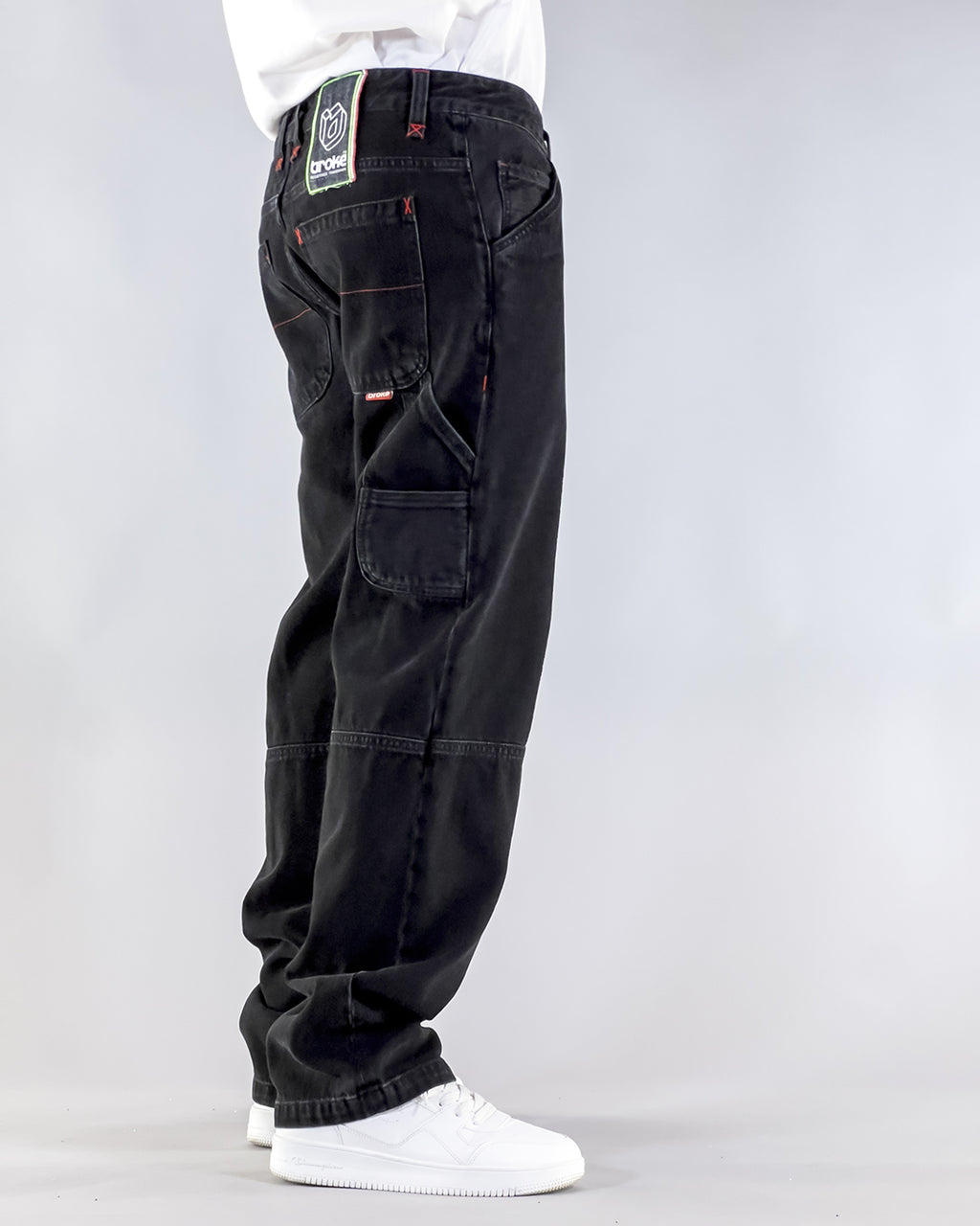 Pantalon Dikye en gabardine grise 