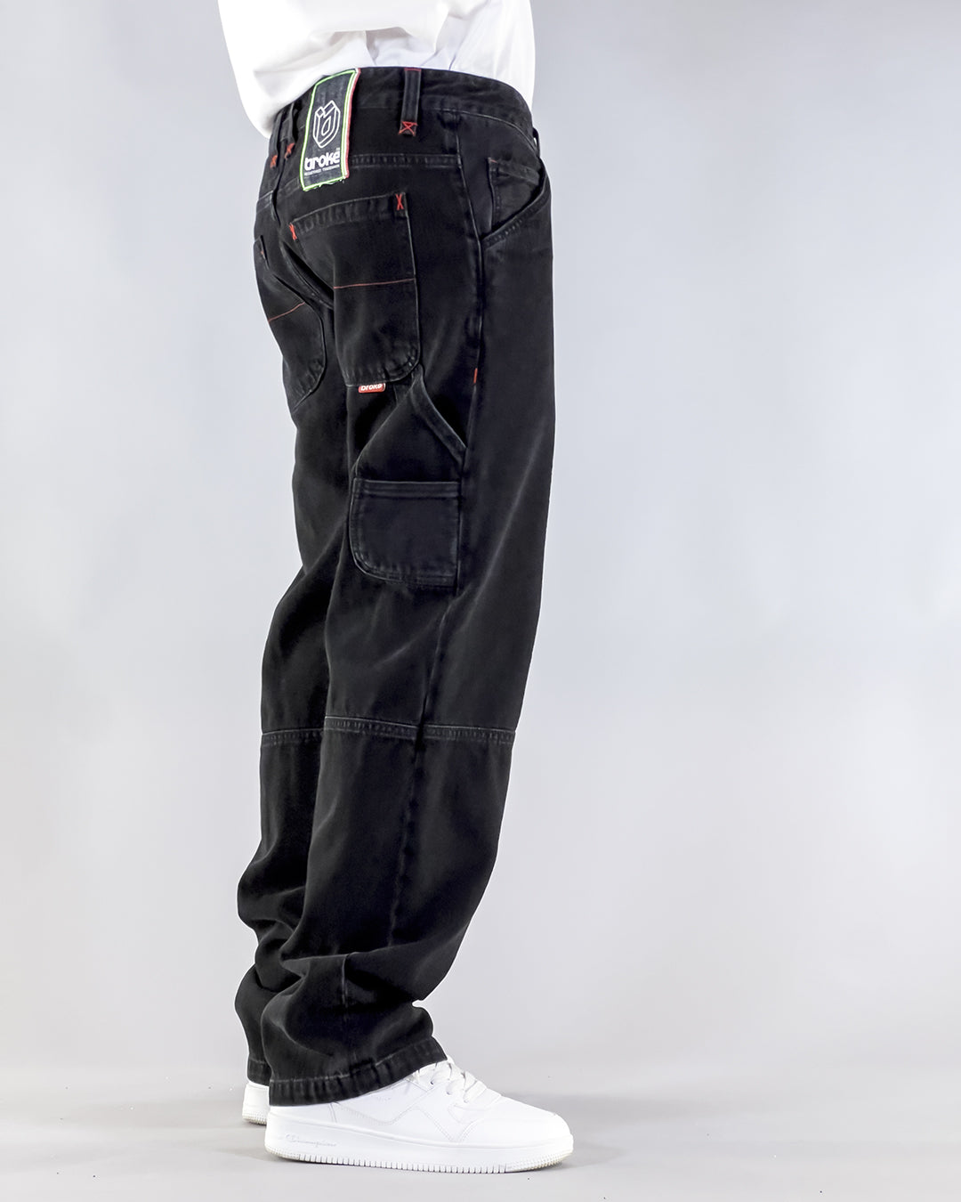Pantalon Dikye en gabardine grise 