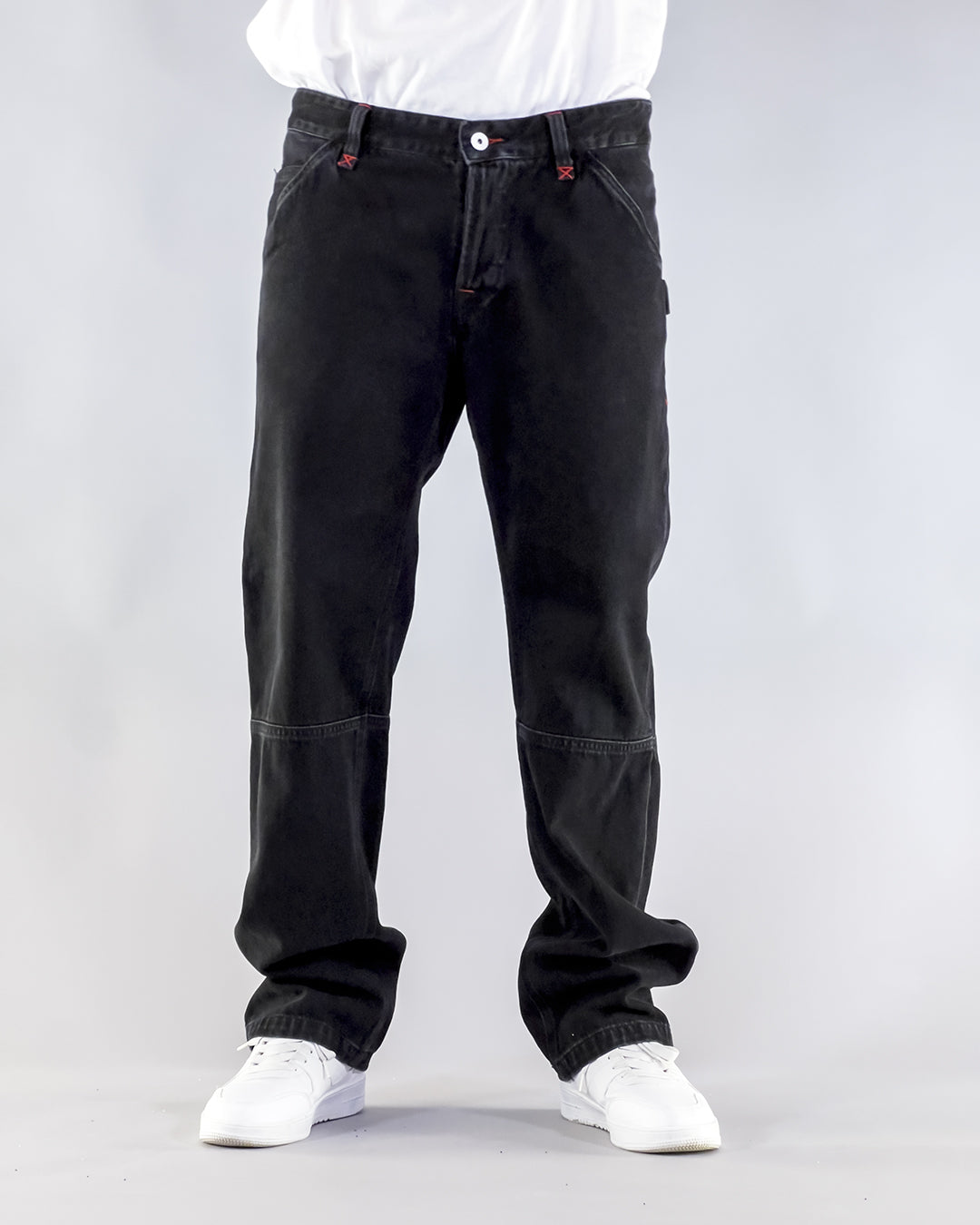 PANTALONE WORKWEAR OUTLINE – BLACK/BLACK DENIM (14 OZ)