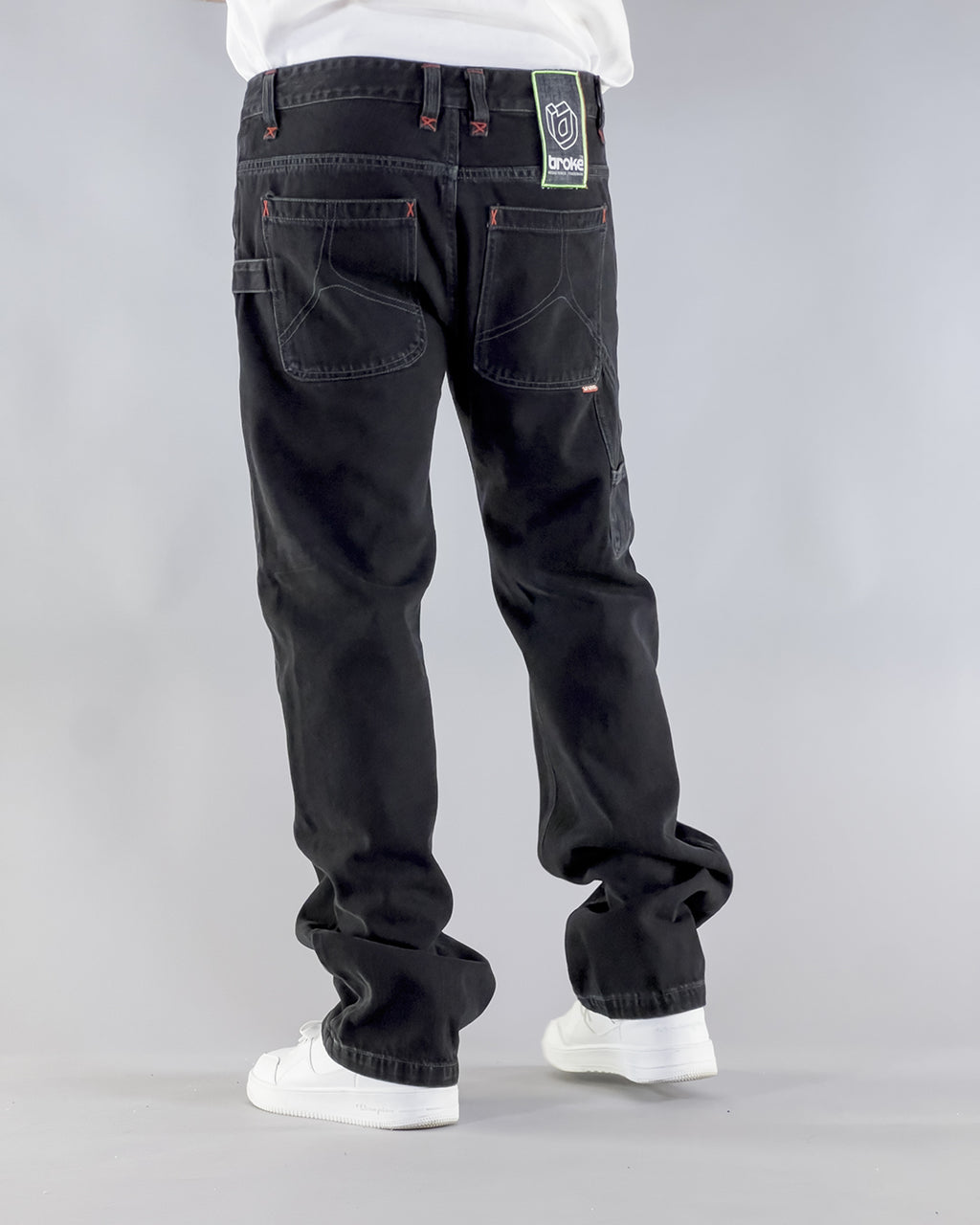 PANTS BROKE STAR – WORK DENIM BLACK BLACK STONE WASHED (EDIZIONE LIMITATA)