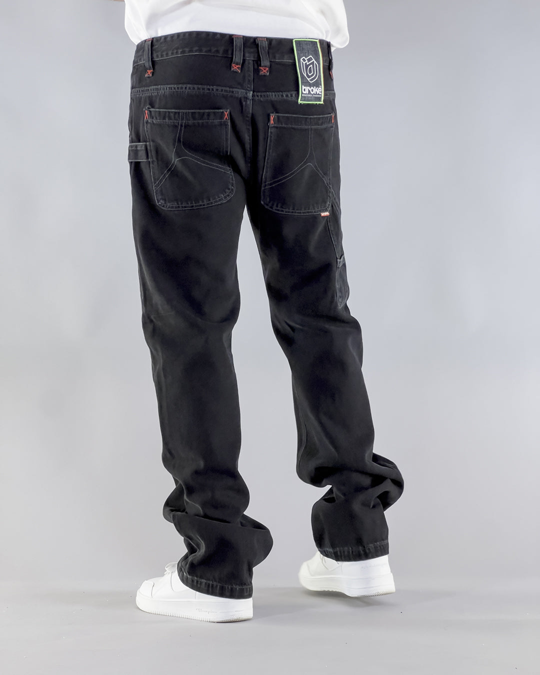 PANTS BROKE STAR – WORK DENIM BLACK BLACK STONE WASHED (EDIZIONE LIMITATA)