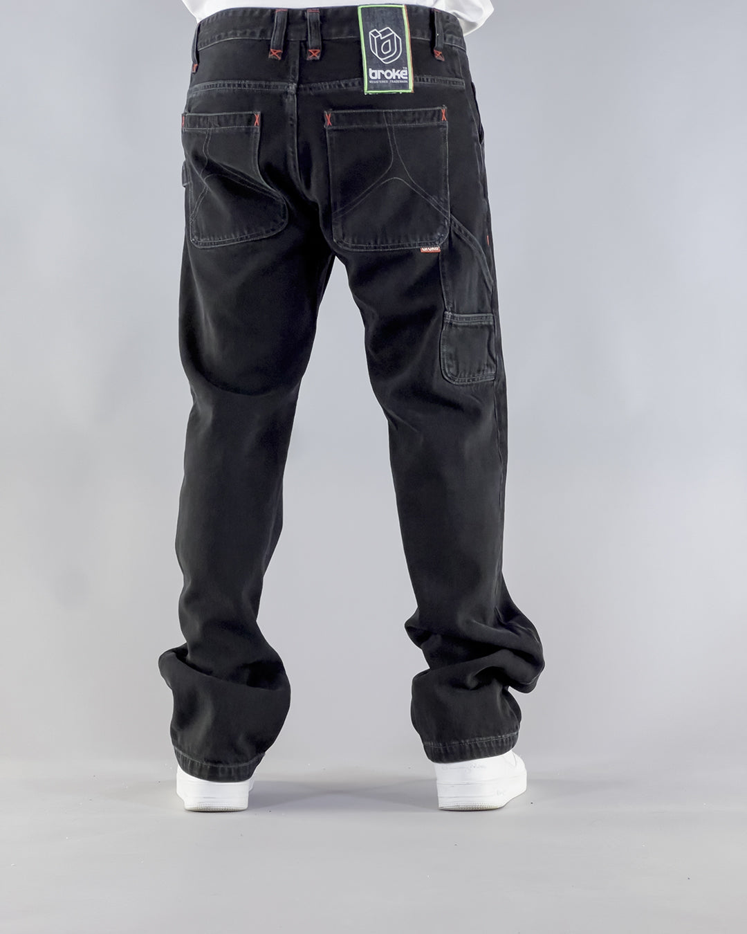 PANTS BROKE STAR – WORK DENIM BLACK BLACK STONE WASHED (EDIZIONE LIMITATA)
