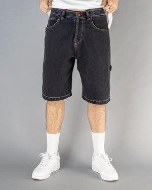 SHORT WORK STAR BULL DENIM NOIR