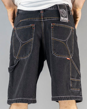 SHORT WORK STAR BULL DENIM NOIR