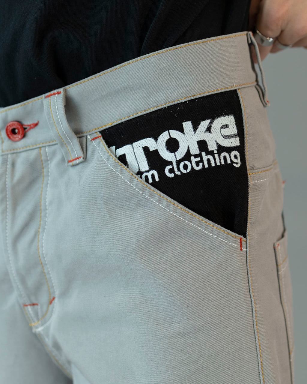 PANTS ROCK "B" GABARDINA GREY