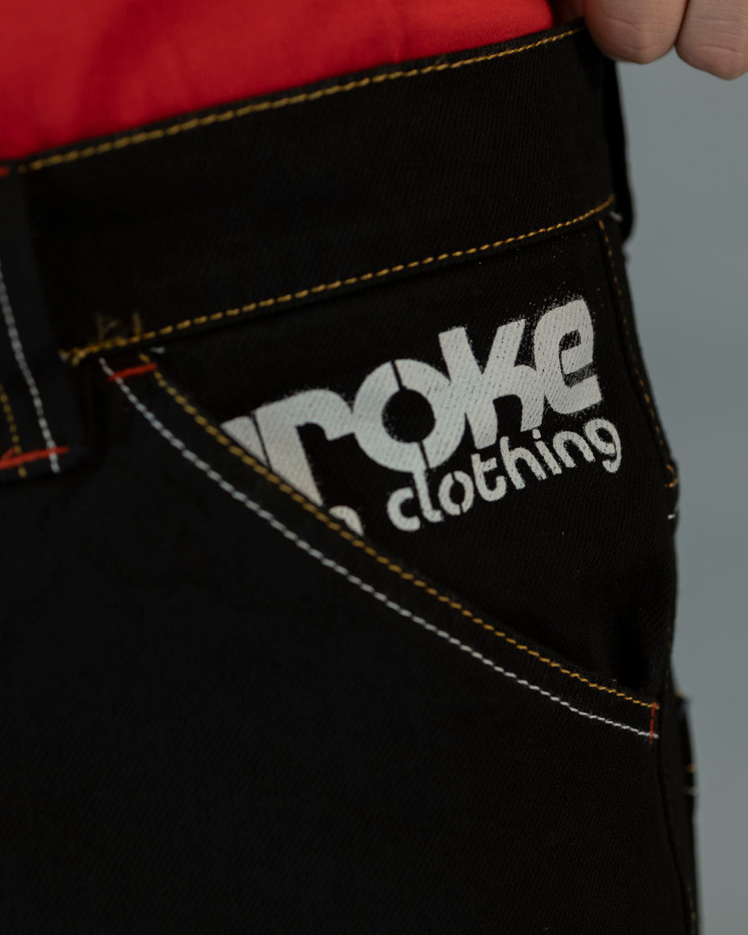 PANTS ROCK "B" BULL DENIM BLACK