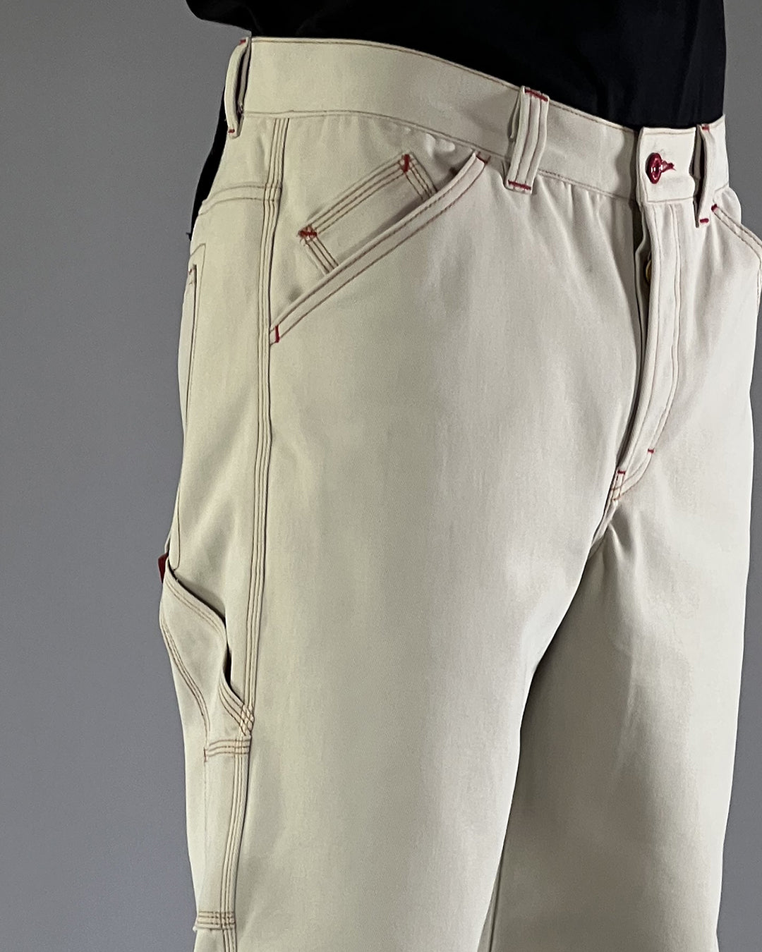 BROKE Utility Pants - STAR Light Beige Gabardina