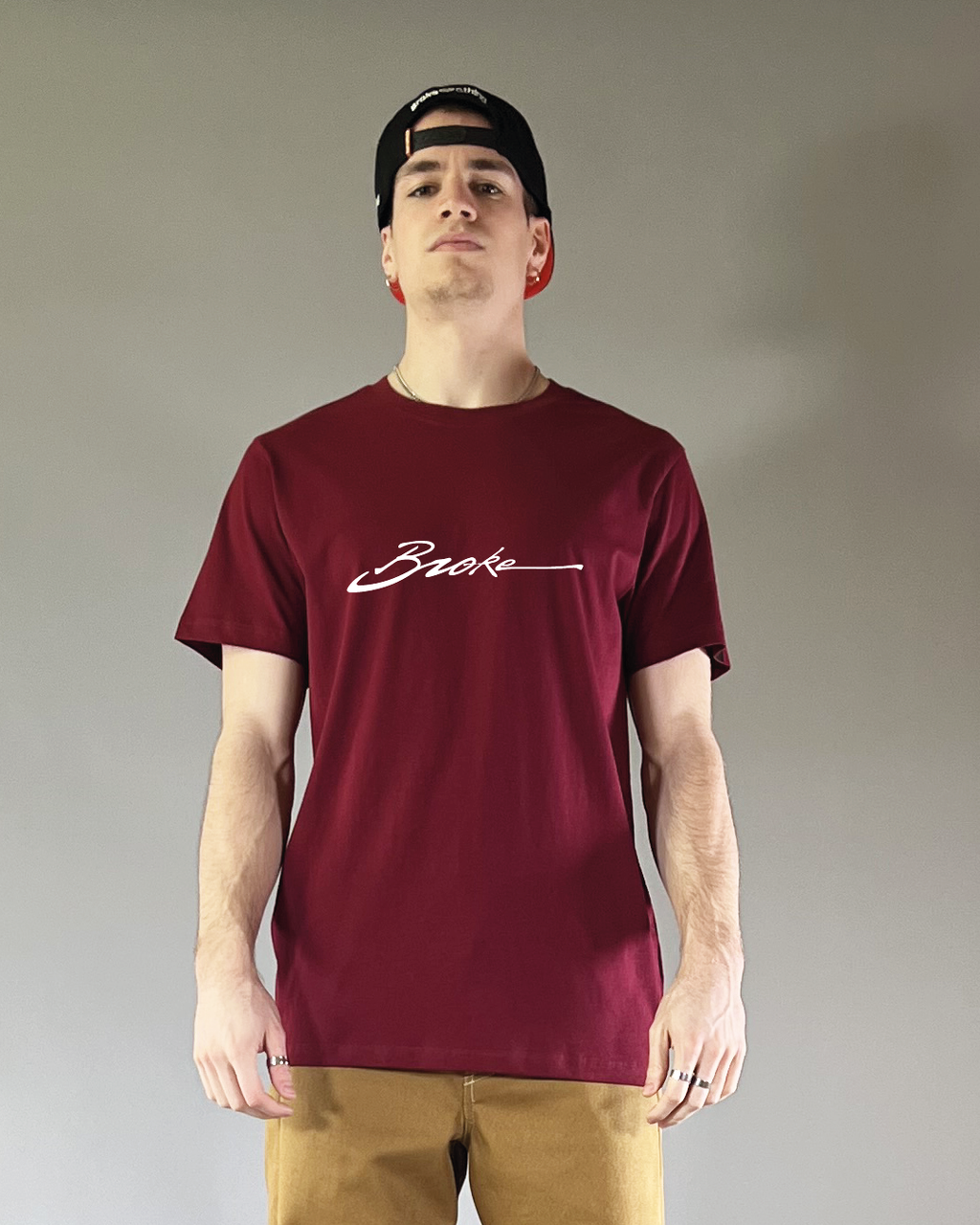 T-SHIRT REGULAR SS2K26 RECALL BORDEAUX