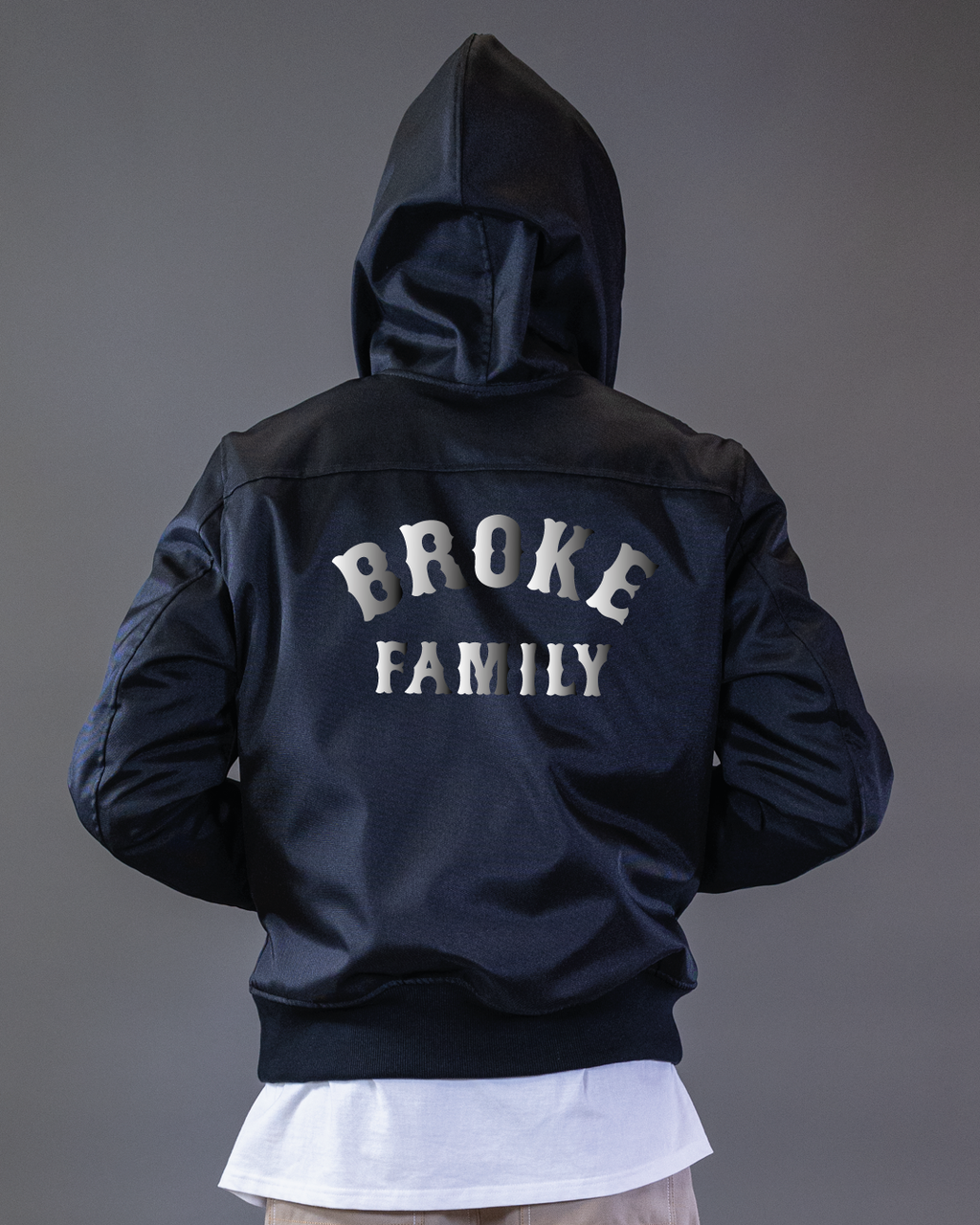 BOMBER BARRON EN CORDURA NOIR CAPUCHE