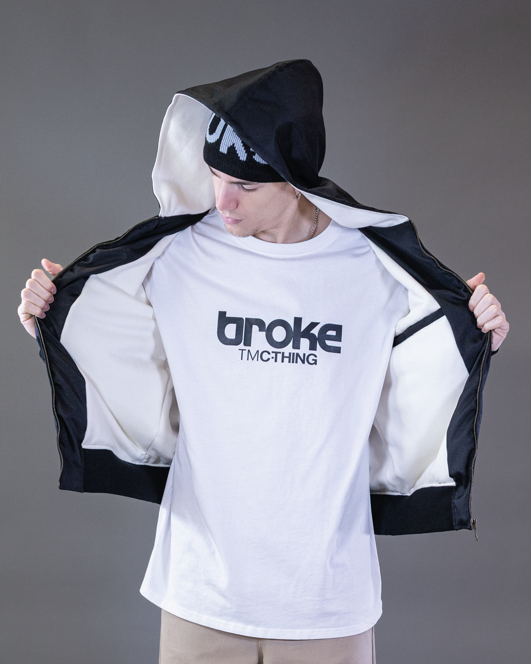 BOMBER BARRON EN CORDURA NOIR CAPUCHE