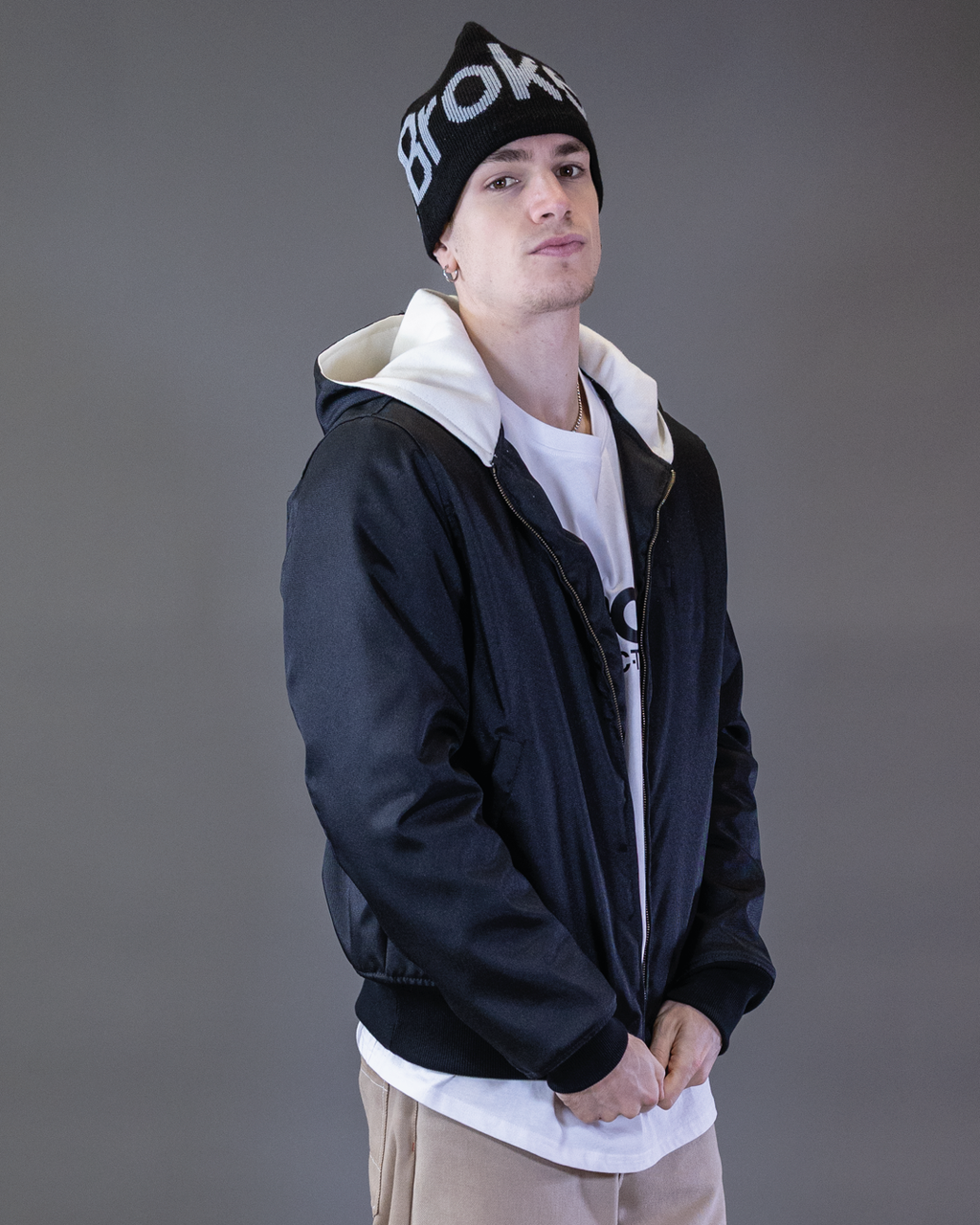 BOMBER BARRON EN CORDURA NOIR CAPUCHE