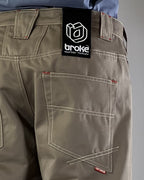 Pantalon Dikye en gabardine grise 