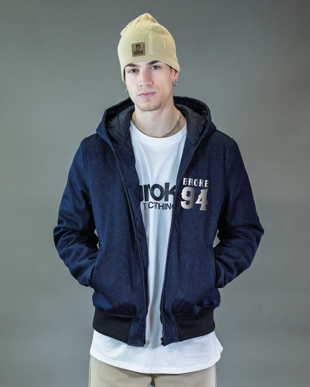 BOMBER BARRON EN CORDURA NOIR CAPUCHE