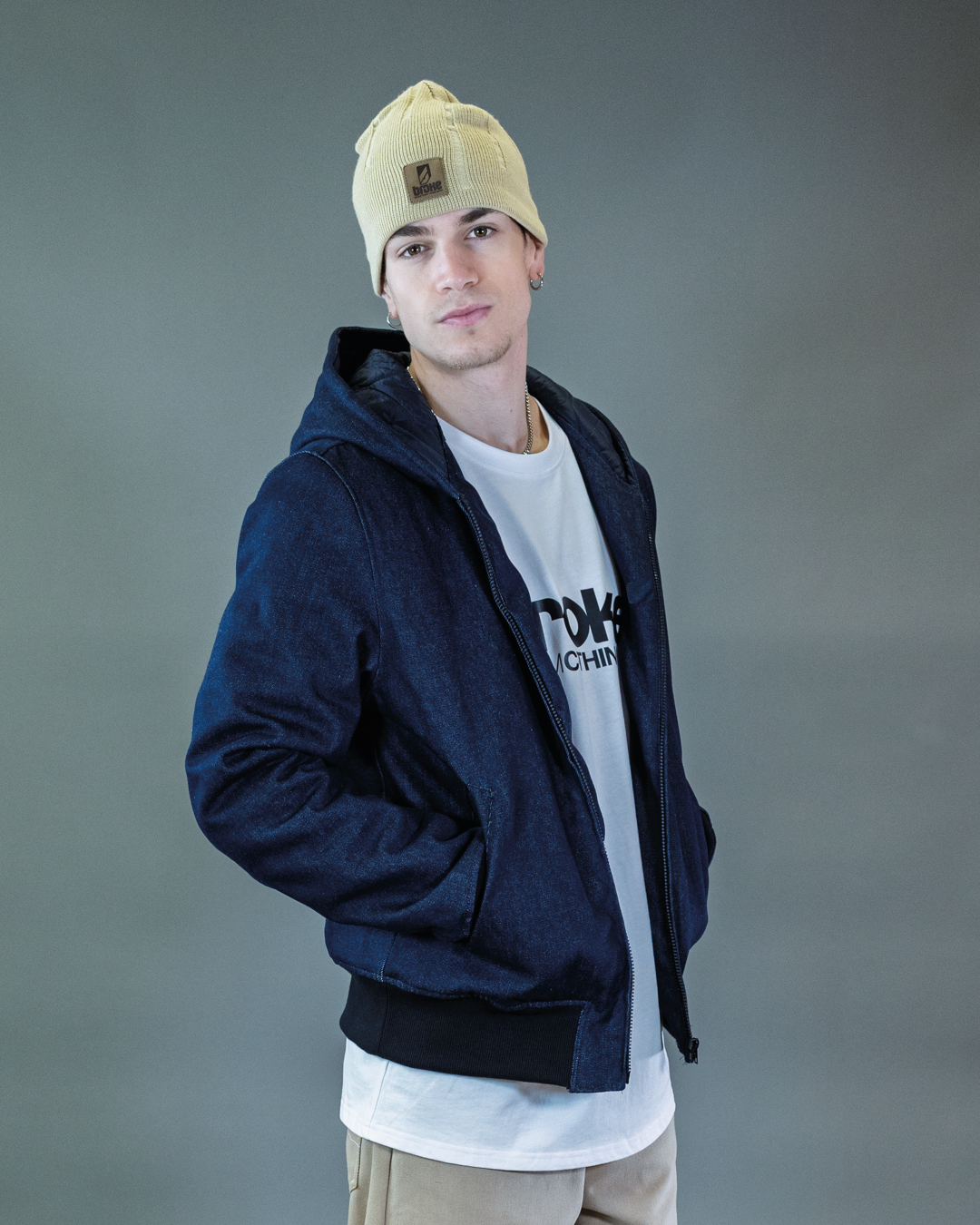 BOMBER BARRON EN CORDURA NOIR CAPUCHE