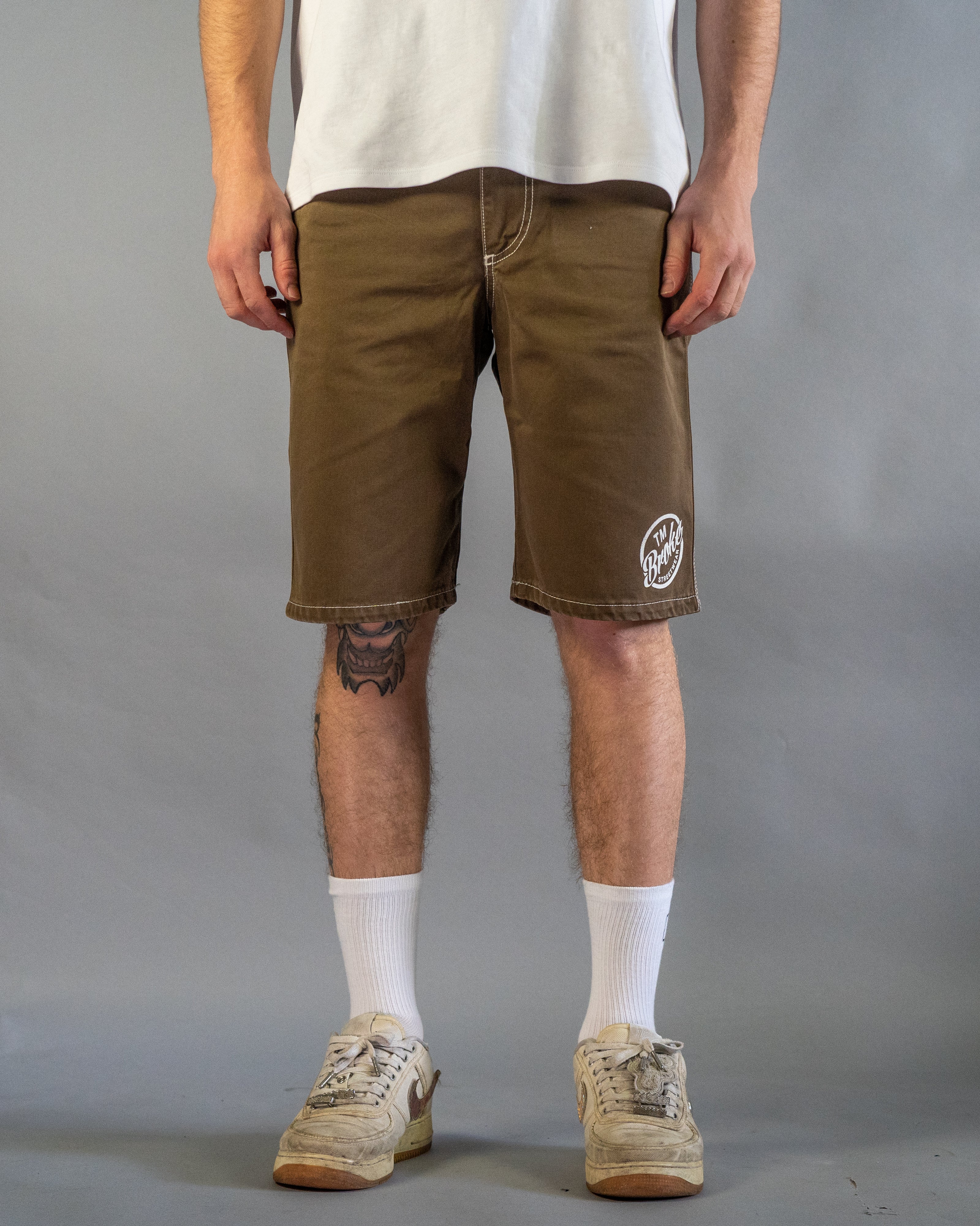 RODEO GABARDINE BROWN - Shorts Outlet