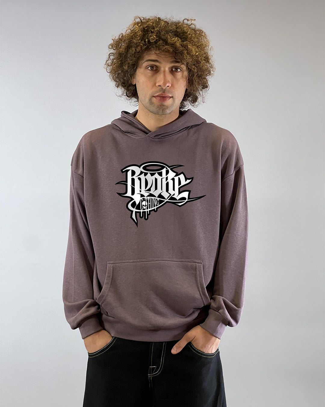 ARTY SWEAT HOODED  DUSTY BURGUNDY 2K26 GOTHIC