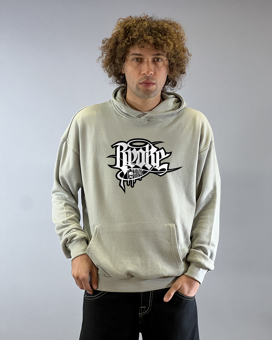 ARTY SWEAT HOODED  GREY 2K26 GOTHIC