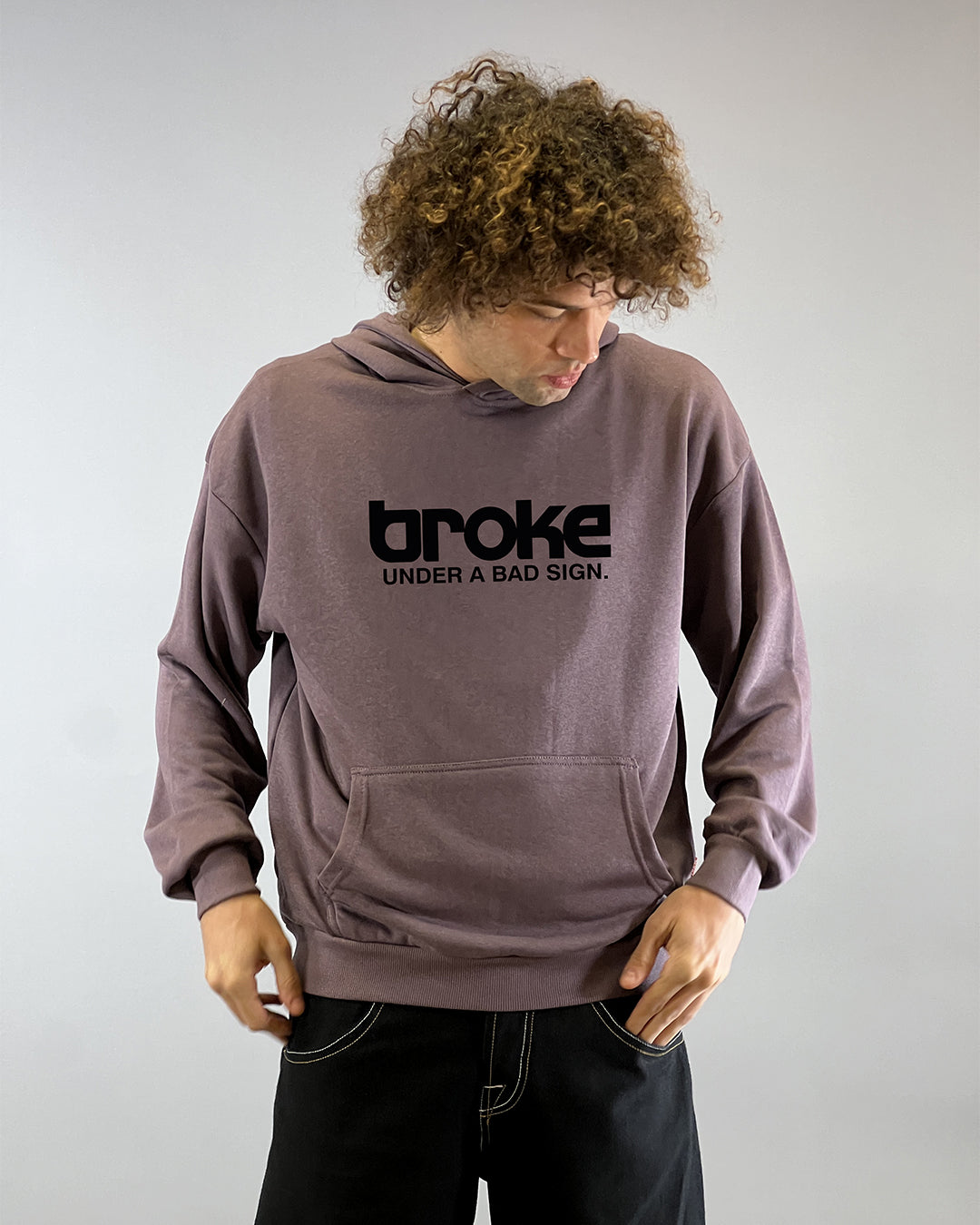 ARTY SWEAT HOODED DUSTY BURGUNDY 2K26 LOGO