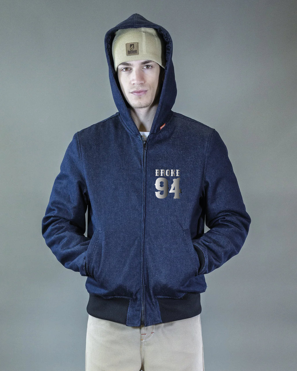 BOMBER BARRON EN CORDURA NOIR CAPUCHE