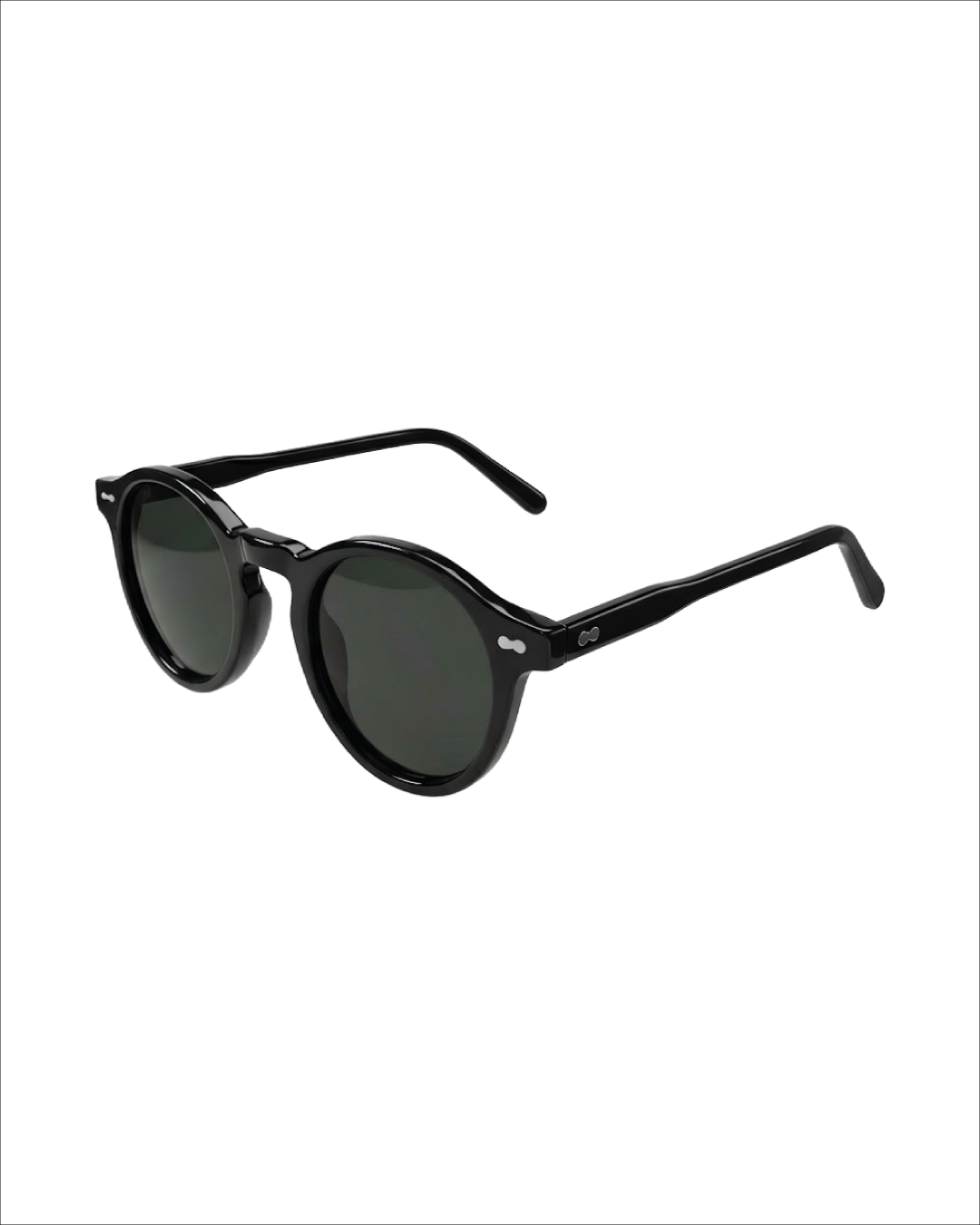 ROUNDED BLACK- Sunglasses