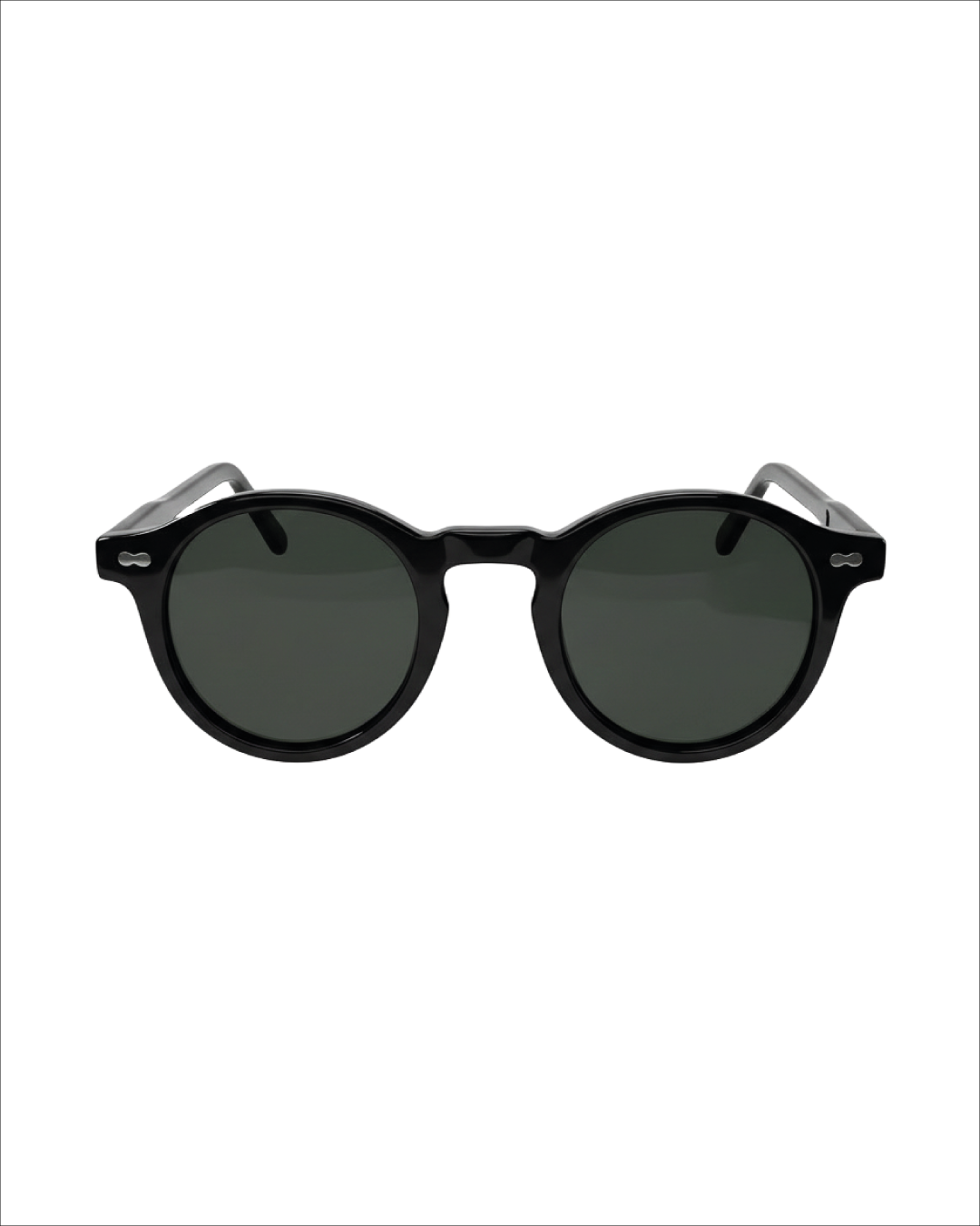 ROUNDED BLACK- Sunglasses