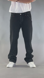 PANTS BROKE STAR – WORK DENIM BLACK BLACK STONE WASHED (EDIZIONE LIMITATA)