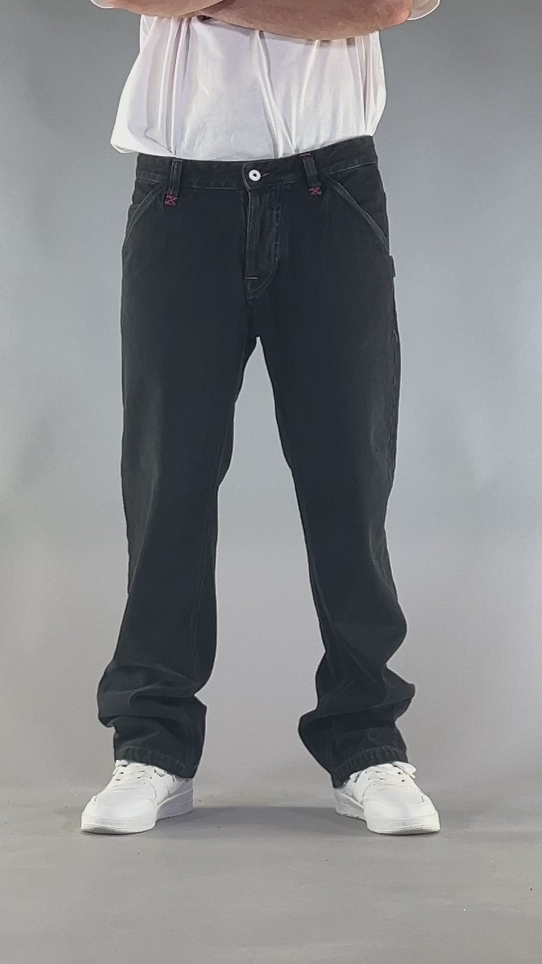 PANTS BROKE STAR – WORK DENIM BLACK BLACK STONE WASHED (EDIZIONE LIMITATA)