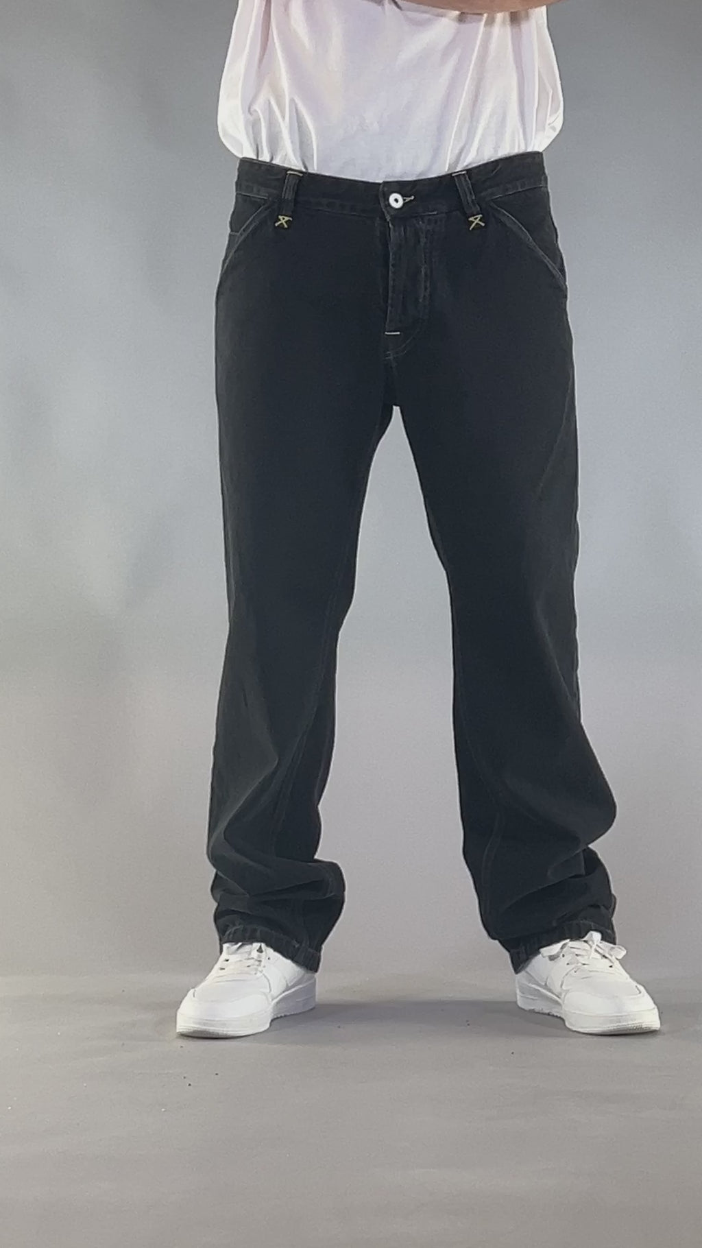 PANTS BROKE BELT – DENIM BLACK BLACK STONE WASHED (EDIZIONE LIMITATA)