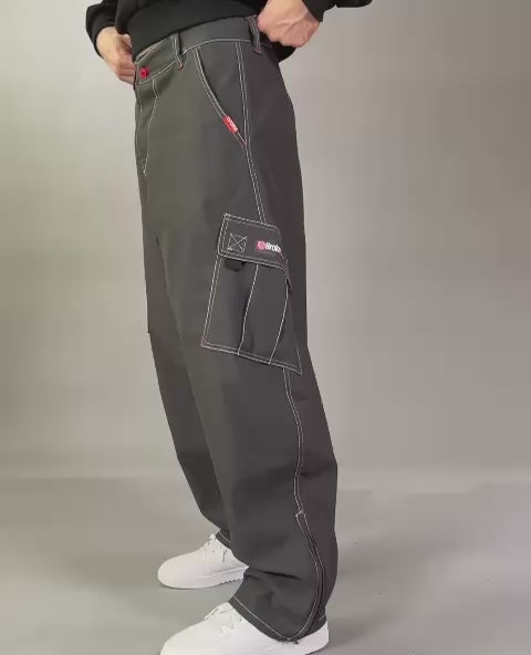 Pantalon Dikye en gabardine grise 