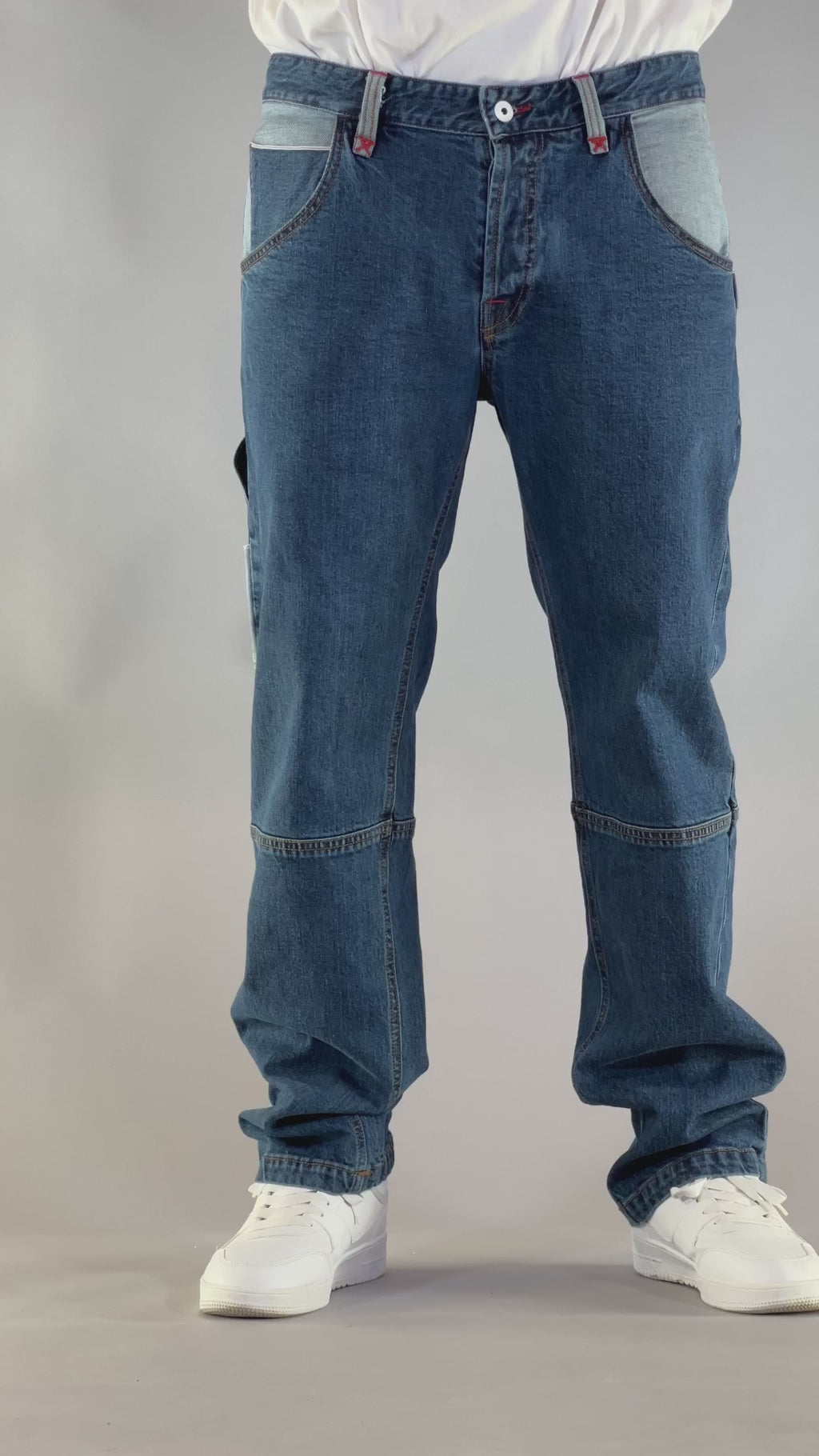 PANTS BROKE OUTLINE – SELVEDGE DENIM BLU STONE WASHED (EDIZIONE LIMITATA)