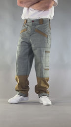 PANTS BROKE SHAKY – REVERSE SELVEDGE & CAMEL GABARDINE (SUPER EDIZIONE LIMITATA)