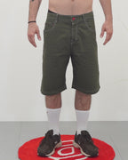 GABARDINE SALE GREEN - Sample Shorts