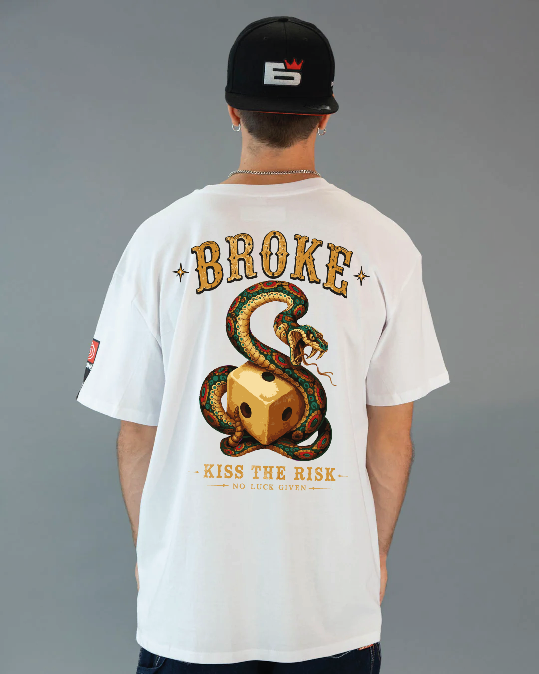 T-SHIRT SS2K26 KISS THE RISK WHITE