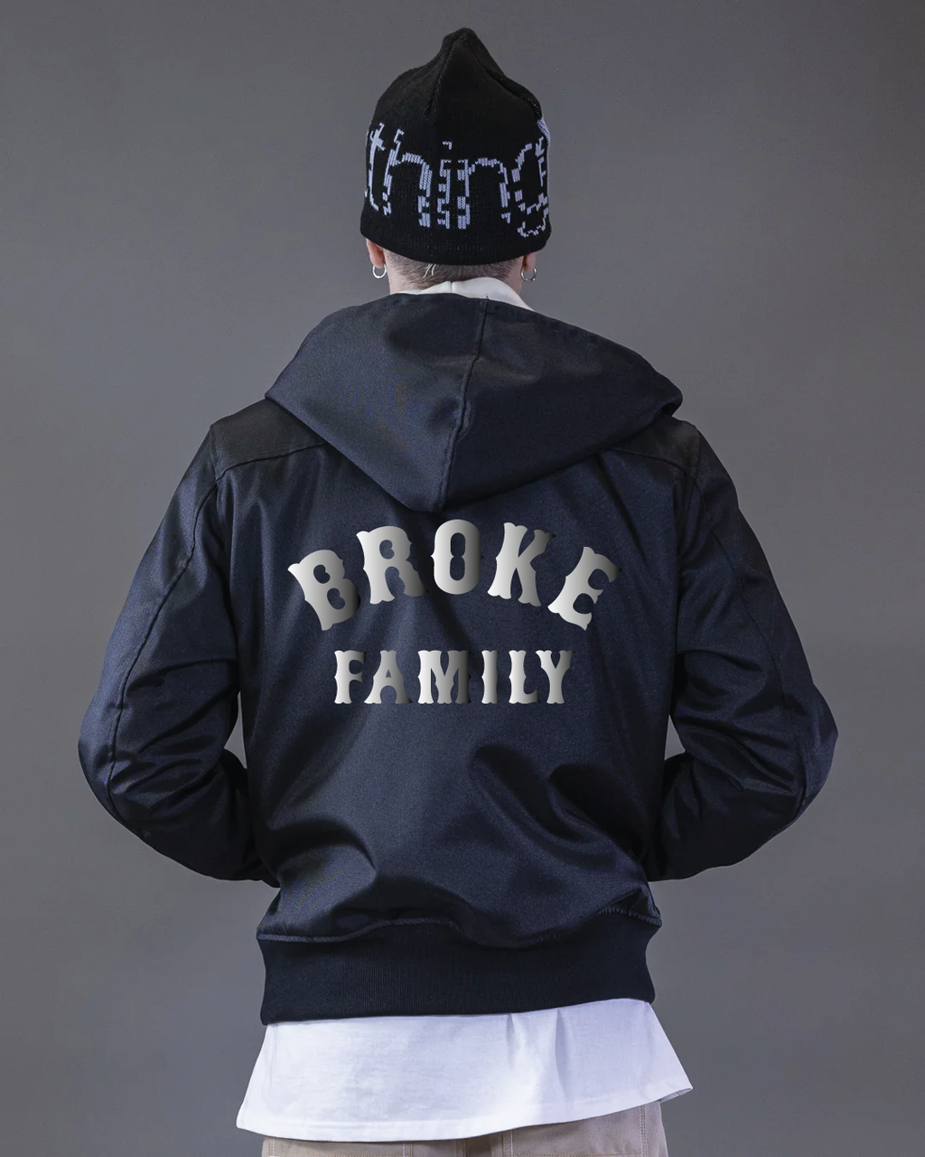 BOMBER BARRON EN CORDURA NOIR CAPUCHE