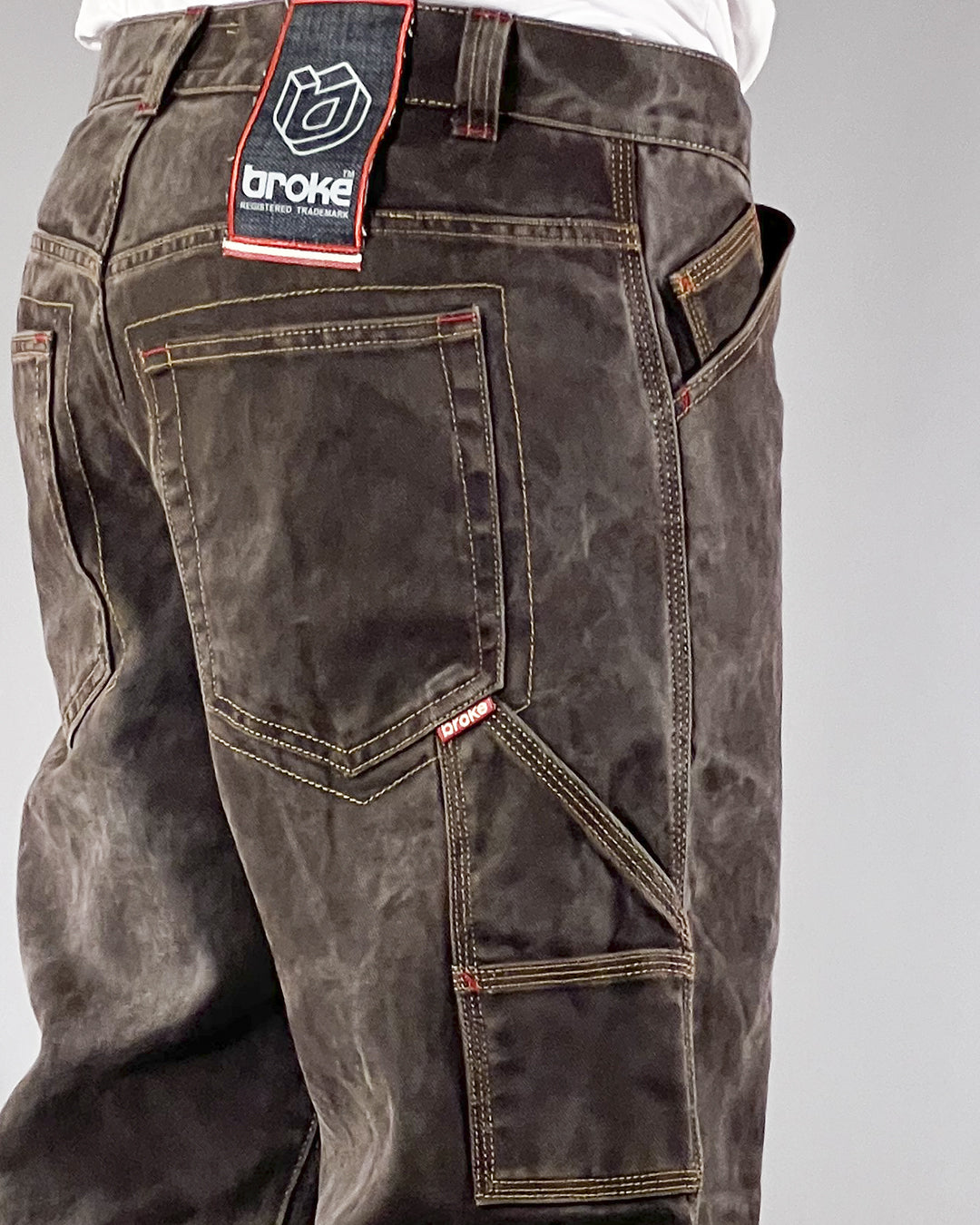Broke -WORK STAR SHORTS – RESINATED EDITION BROWN