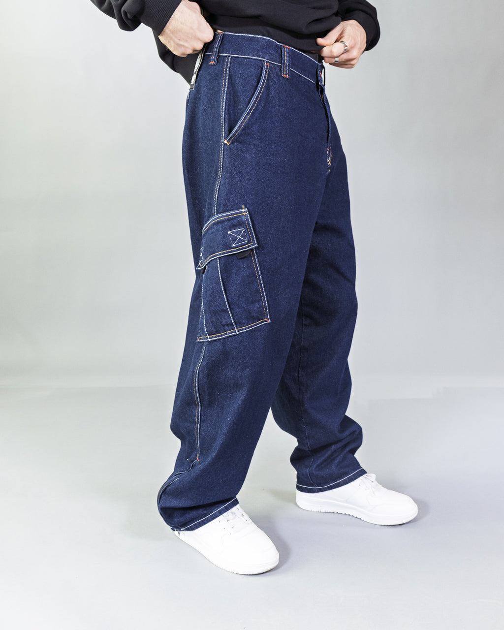 Pantalon Dikye en gabardine grise 